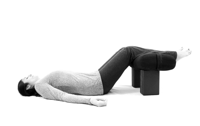 Yoga for jet lag - supported inversion pose