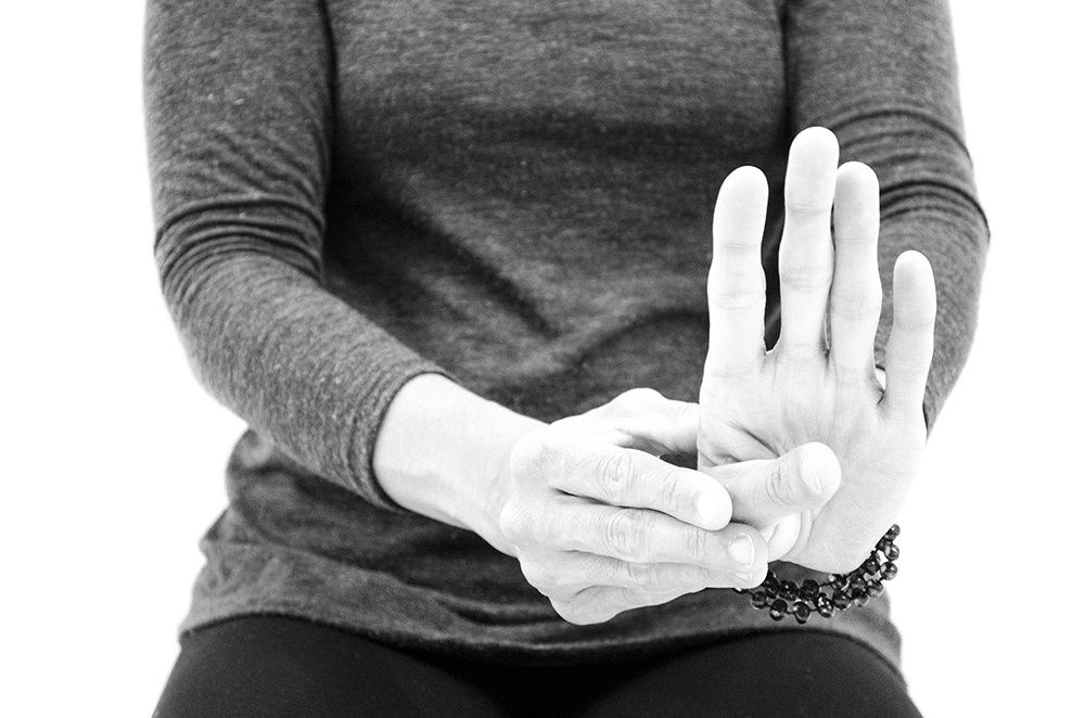 Carpal Stretches, palm out, thumb in